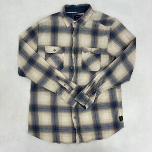 Ocean Current Mens Size L Button Up Shirt Multicolor Plaid Flannel Outdoor